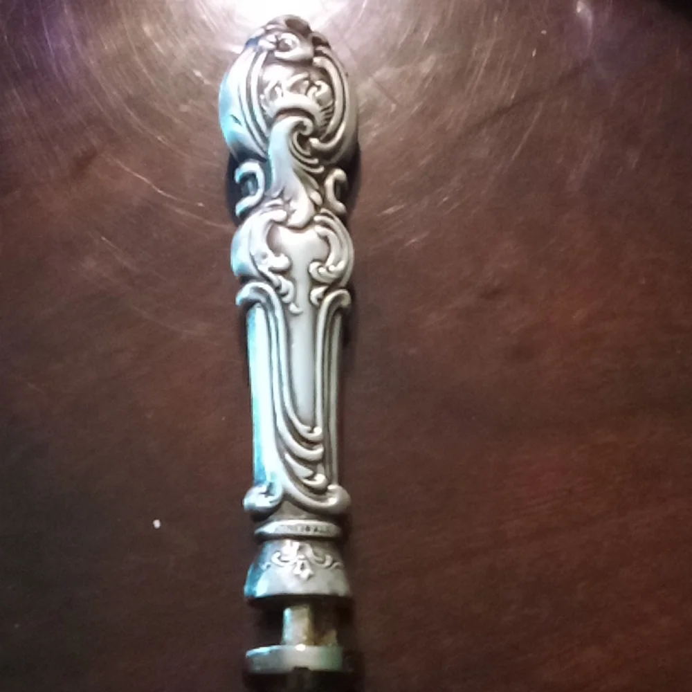 Vintage Italian baroque sterling silver cake server
